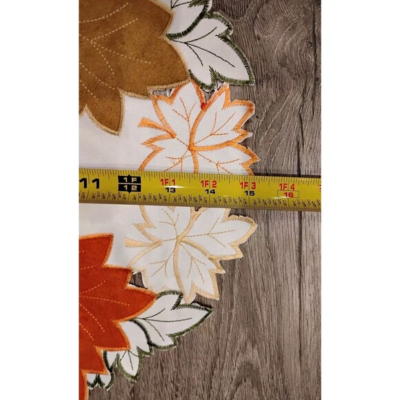 Fall Harvest Placemats & Table Runner Maple Leaves Autumn Pumpkins Thanksgiving - Picture 5 of 10
